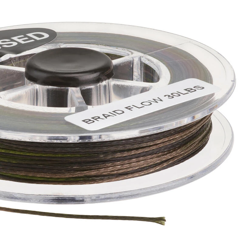 Bas De Ligne Tresse Flow Vert/gris 20M Pêche De La Carpe 4 Bas De Ligne Tresse Flow Vert/gris 20M Pêche De La Carpe – Image 2