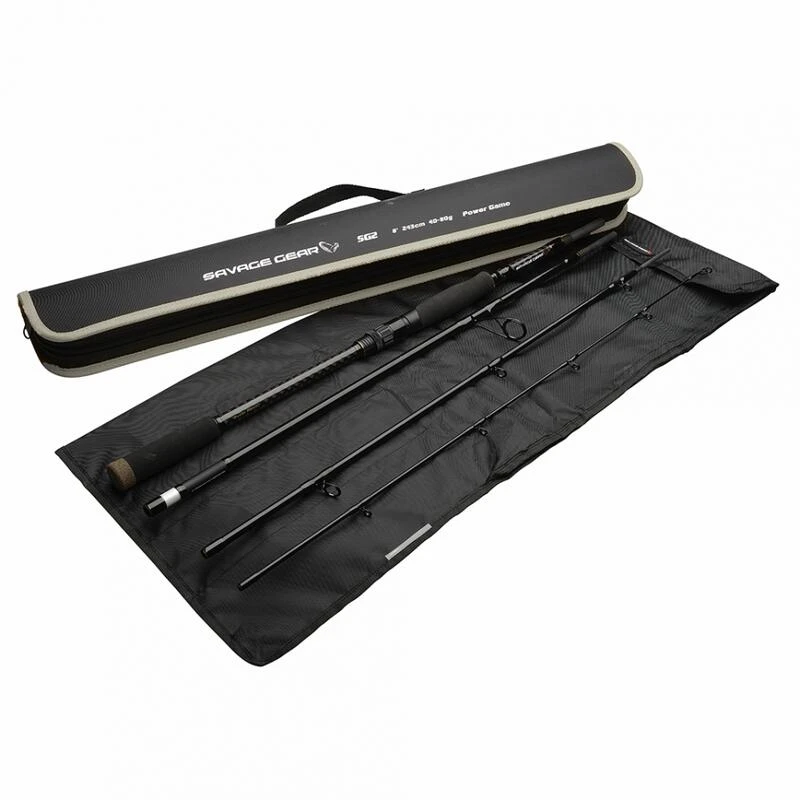 Canne Spinning Savage Gear SG2 Medium Game Travel (170g - 2m43 - 14 - 40g - 4) 4 Canne Spinning Savage Gear SG2 Medium Game Travel (170g - 2m43 - 14 - 40g - 4) – Image 2