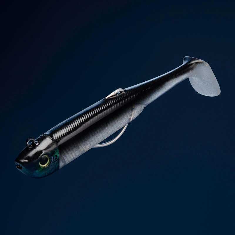 COMBO Leurres Souples Shad Texan ANCHO 120 12g Dos Noir/dos Blanc Pêche En Mer 4 COMBO Leurres Souples Shad Texan ANCHO 120 12g Dos Noir/dos Blanc Pêche En Mer – Image 2