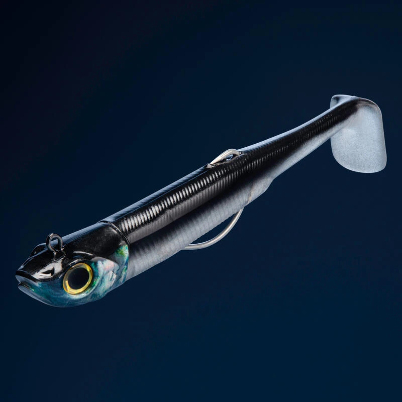 COMBO Leurres Souples Shad Texan ANCHO 120 50g Dos Noir/dos Blanc Pêche En Mer 4 COMBO Leurres Souples Shad Texan ANCHO 120 50g Dos Noir/dos Blanc Pêche En Mer – Image 2