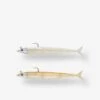 COMBO Leurres Souples Slug Lançon SLUGEELO 130 10gr Doré/Blanc -Fournitures De Pêche combo leurres souples slug lancon slugeelo 130 10gr doreblanc