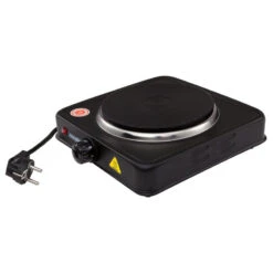 Cuisinière Électrique Portable De Voyage Camping 1 Feu 1000W Mesko -Fournitures De Pêche cuisiniere electrique portable de voyage camping 1 feu 1000w mesko 3