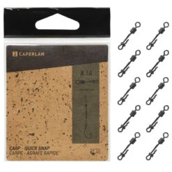 Émerillon Quick Swivel Snap X10 Pêche De La Carpe -Fournitures De Pêche emerillon quick swivel snap x10 peche de la carpe 3