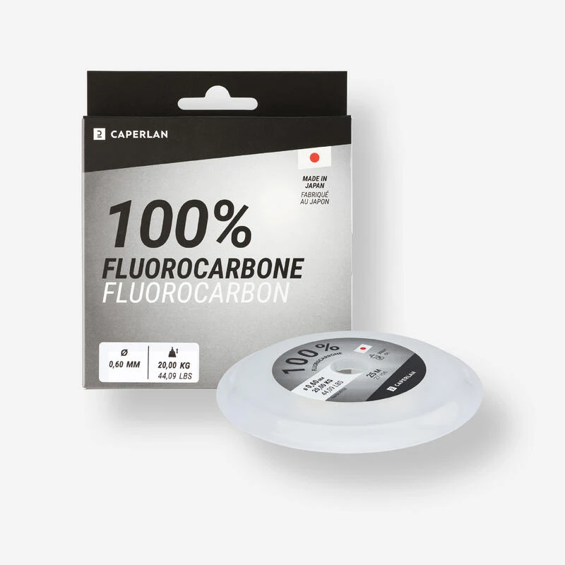 FIL DE PÊCHE FLUOROCARBONE 100% 25M 3 FIL DE PÊCHE FLUOROCARBONE 100% 25M