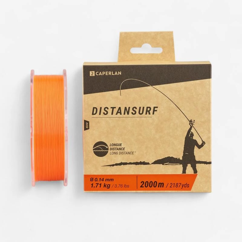 Fil Pêche En Surfcasting Orange DISTANSURF 14/100 3 Fil Pêche En Surfcasting Orange DISTANSURF 14/100