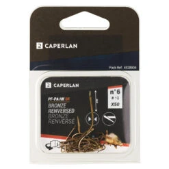 HAMEÇON SIMPLE BRONZE RENVERSE NON MONTE PA HK 0R X50 -Fournitures De Pêche hamecon simple bronze renverse non monte pa hk 0r x50 2