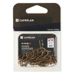 HAMEÇON SIMPLE BRONZE RENVERSE NON MONTE PA HK 0R X50 -Fournitures De Pêche hamecon simple bronze renverse non monte pa hk 0r x50 6