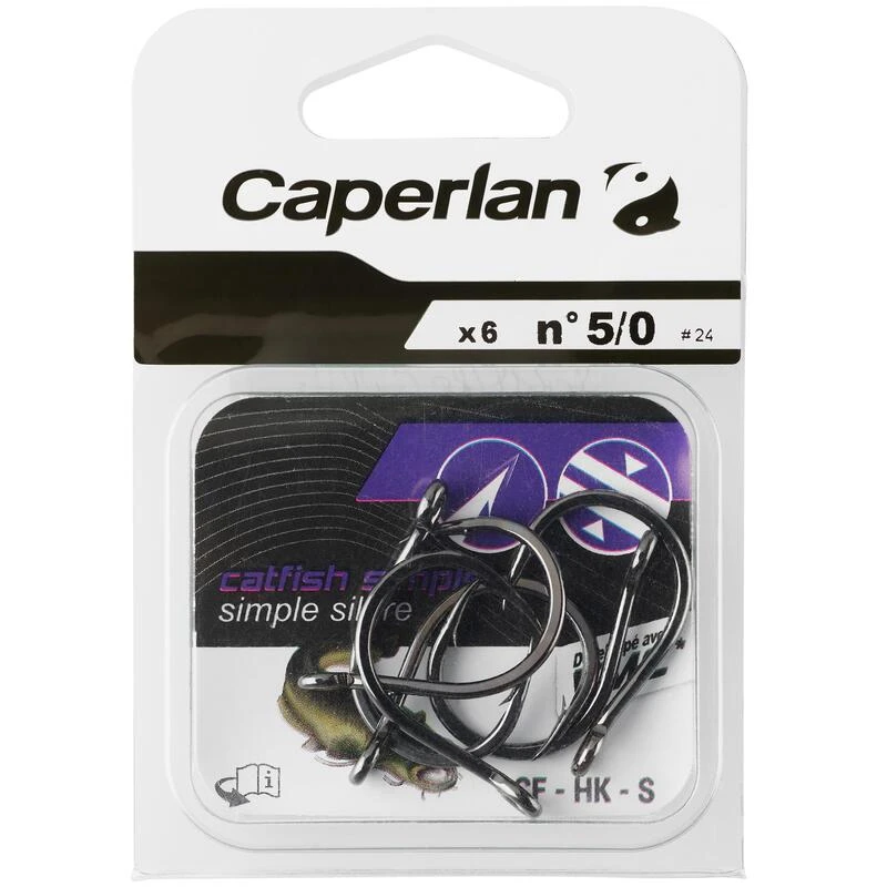 HAMEÇON SIMPLE PÊCHE DU SILURE CF HK S 5/0 6 HAMEÇON SIMPLE PÊCHE DU SILURE CF HK S 5/0 – Image 4