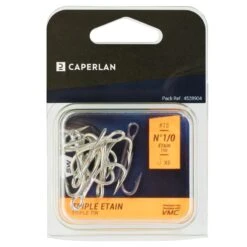 Hameçon TRIPLE TIN Pêche En Mer 10 Hameçon TRIPLE TIN Pêche En Mer -Fournitures De Pêche hamecon triple tin peche en mer 2