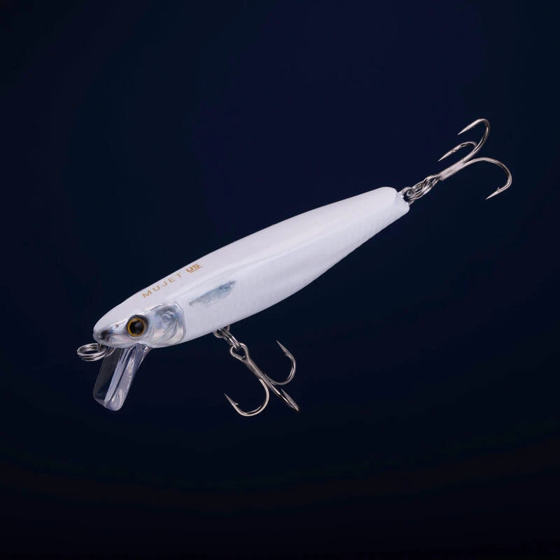 Jerkbait MUJET 90 US BLANC Pêche Au Leurre En Mer 4 Jerkbait MUJET 90 US BLANC Pêche Au Leurre En Mer – Image 2