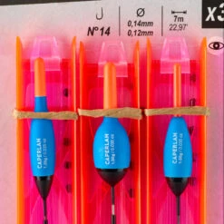 KIT 3 LIGNES MONTEES PF-RL100 POUR LA PECHE AU COUP EN RIVIERE -Fournitures De Pêche kit 3 lignes montees pf rl100 pour la peche au coup en riviere 1