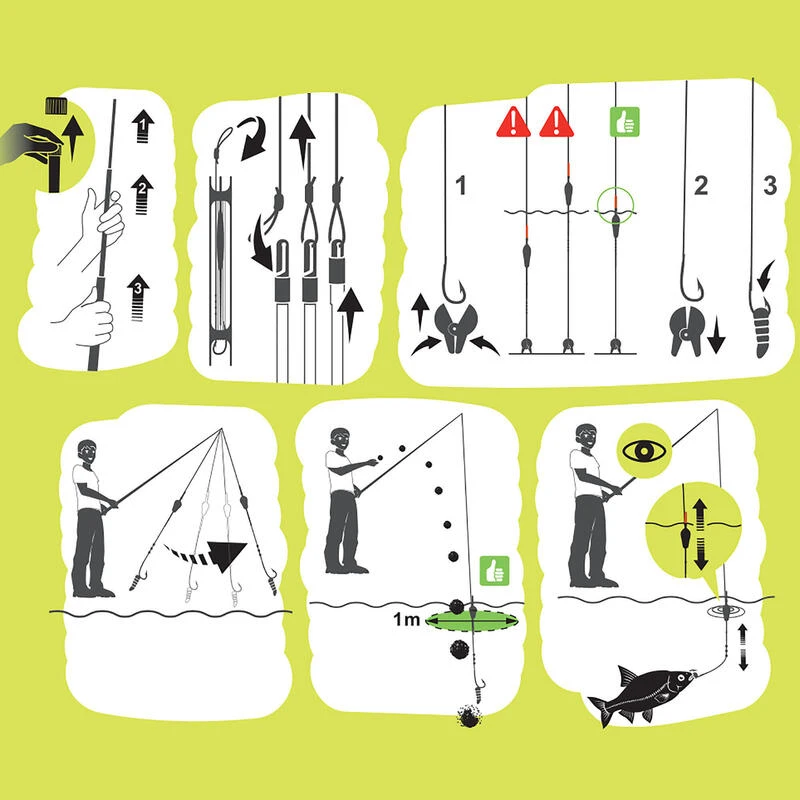 KIT LIGNES MONTEES ET ACCESSOIRES POUR LES CANNES FIRSTFISH 5M. 8 KIT LIGNES MONTEES ET ACCESSOIRES POUR LES CANNES FIRSTFISH 5M. – Image 6