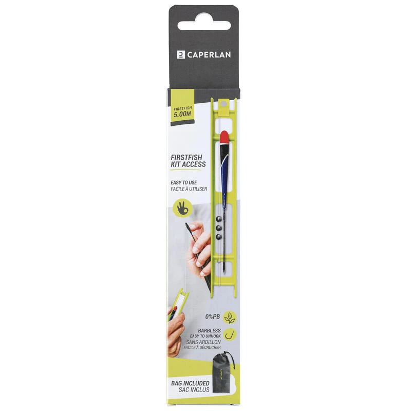 KIT LIGNES MONTEES ET ACCESSOIRES POUR LES CANNES FIRSTFISH 5M. 3 KIT LIGNES MONTEES ET ACCESSOIRES POUR LES CANNES FIRSTFISH 5M.