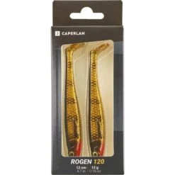 LEURRE SOUPLE BROCHET SHAD ROGEN 120 GOLD X2 -Fournitures De Pêche leurre souple brochet shad rogen 120 gold x2 3
