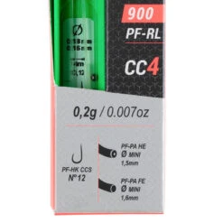 LIGNE MONTEE POUR LA PECHE DE LA CARPE AU COUP PF-RL900 CC4 0,2g -Fournitures De Pêche ligne montee pour la peche de la carpe au coup pf rl900 cc4 02g 2