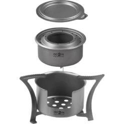 Origin Outdoors Multi-Cuisinière En Titane - Bushcraft Titan -Fournitures De Pêche origin outdoors multi cuisiniere en titane bushcraft titan 6