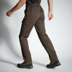 PANTALON CARGO RESISTANT STEPPE 300 MARRON 14 PANTALON CARGO RESISTANT STEPPE 300 MARRON -Fournitures De Pêche pantalon cargo resistant steppe 300 marron 2