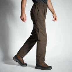 PANTALON CARGO RESISTANT STEPPE 300 MARRON 15 PANTALON CARGO RESISTANT STEPPE 300 MARRON -Fournitures De Pêche pantalon cargo resistant steppe 300 marron 3