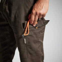 PANTALON CARGO RESISTANT STEPPE 300 MARRON 16 PANTALON CARGO RESISTANT STEPPE 300 MARRON -Fournitures De Pêche pantalon cargo resistant steppe 300 marron 4
