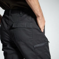 PANTALON CARGO RESISTANT STEPPE 300 NOIR -Fournitures De Pêche pantalon cargo resistant steppe 300 noir 6