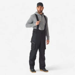 Pantalon De Pêche Imperméable Homme - FT 500 WPF Noir
