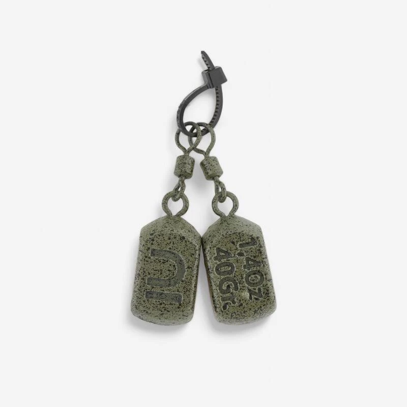 Plombs Pêche De La Carpe Plombs Square 40g (x2) 3 Plombs Pêche De La Carpe Plombs Square 40g (x2)