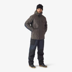 Salopette De Pêche Imperméable Chaude Homme - FO 500 TH Grise -Fournitures De Pêche salopette de peche impermeable chaude homme fo 500 th grise 7
