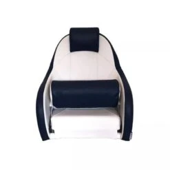 SIÈGE PILOTE DELUXE - BLANC / BLEU -Fournitures De Pêche siege pilote deluxe blanc bleu 2