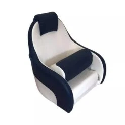 SIÈGE PILOTE DELUXE - BLANC / BLEU -Fournitures De Pêche siege pilote deluxe blanc bleu 3