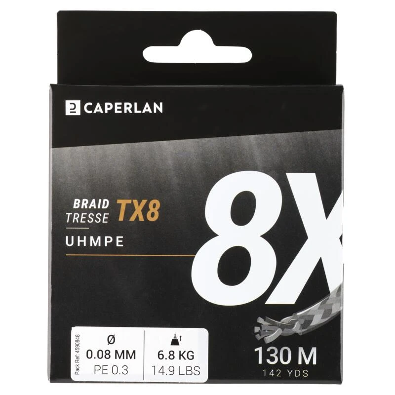 TRESSE PECHE AUX LEURRES TX8 GRIS 130M 5 TRESSE PECHE AUX LEURRES TX8 GRIS 130M – Image 3