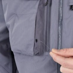Veste De Pêche Imperméable 500 Grise 12 Veste De Pêche Imperméable 500 Grise -Fournitures De Pêche veste de peche impermeable 500 grise 3